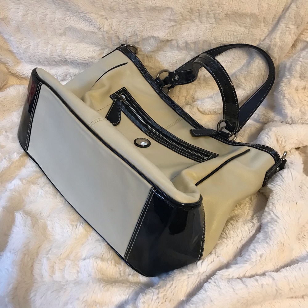 Coach Leather Navy Bag